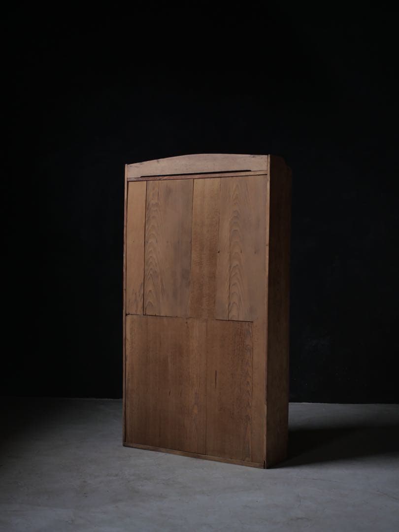 食器棚　収納　本箱　本棚　ガラス戸　棚　古家具　古道具　アンティーク　昭和レトロ