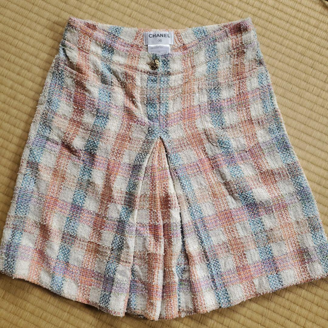CHANEL チェック柄 ショートパンツ 34
