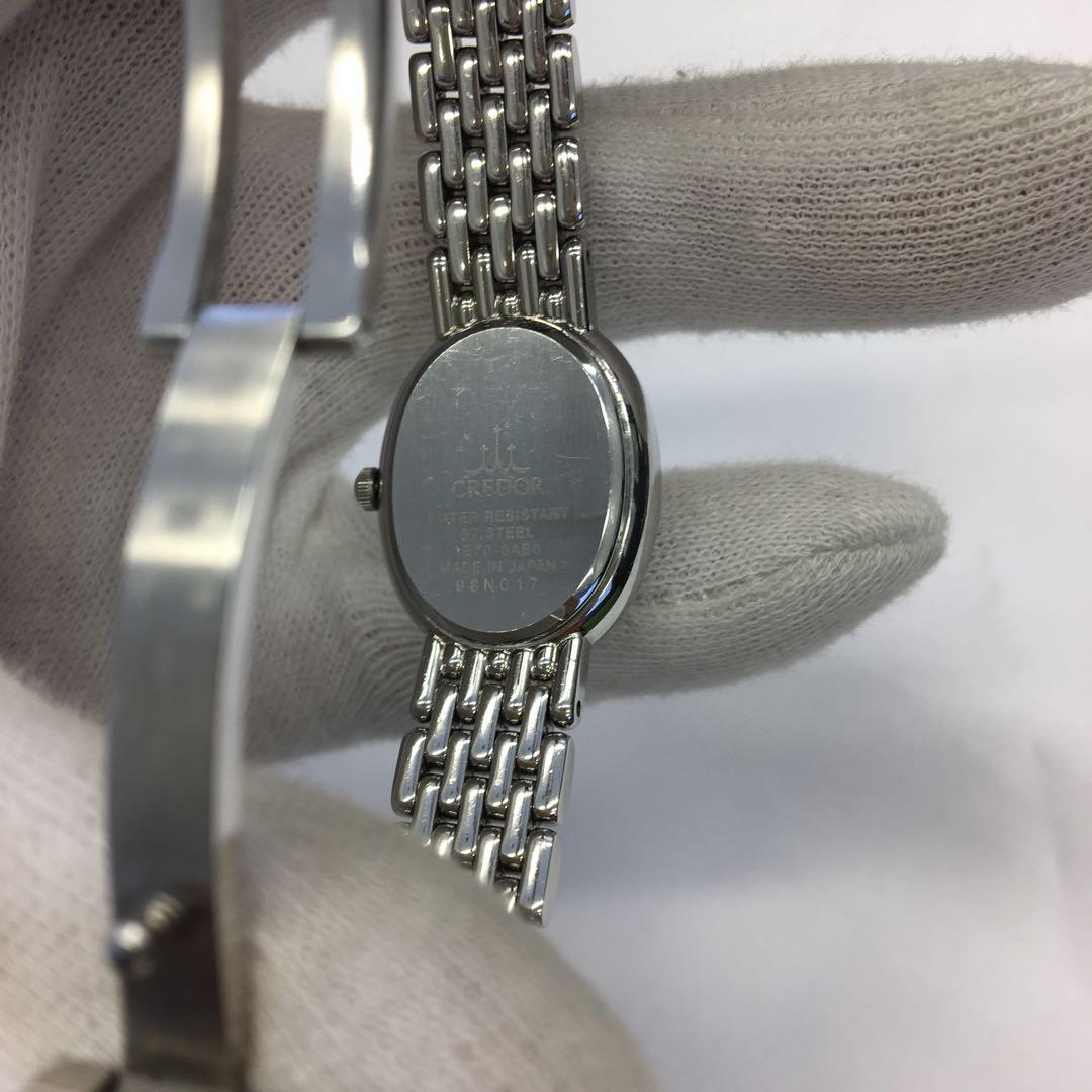 美品 SEIKO セイコー クレドール ダイヤベゼル 1E70-0AB0腕時計