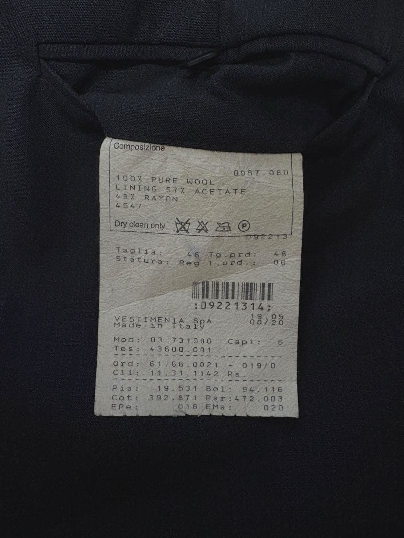 パンツ 90s giorgio armani wide slacks (46)black