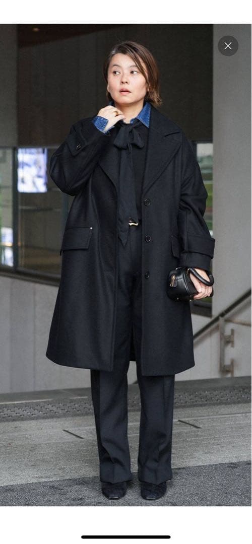 MACKINTOSH 別注HUMBIE チェスターコクーンコートブラック　美品