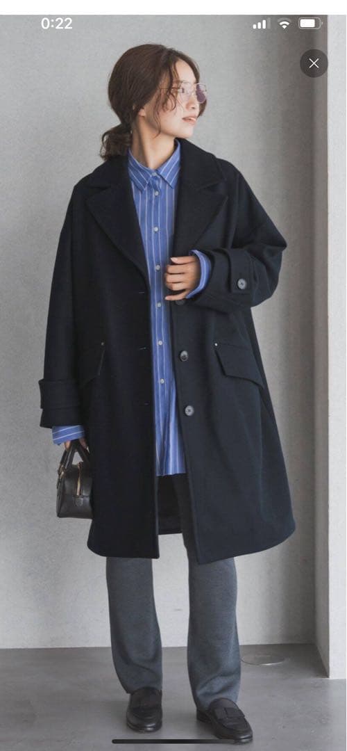 MACKINTOSH 別注HUMBIE チェスターコクーンコートブラック　美品