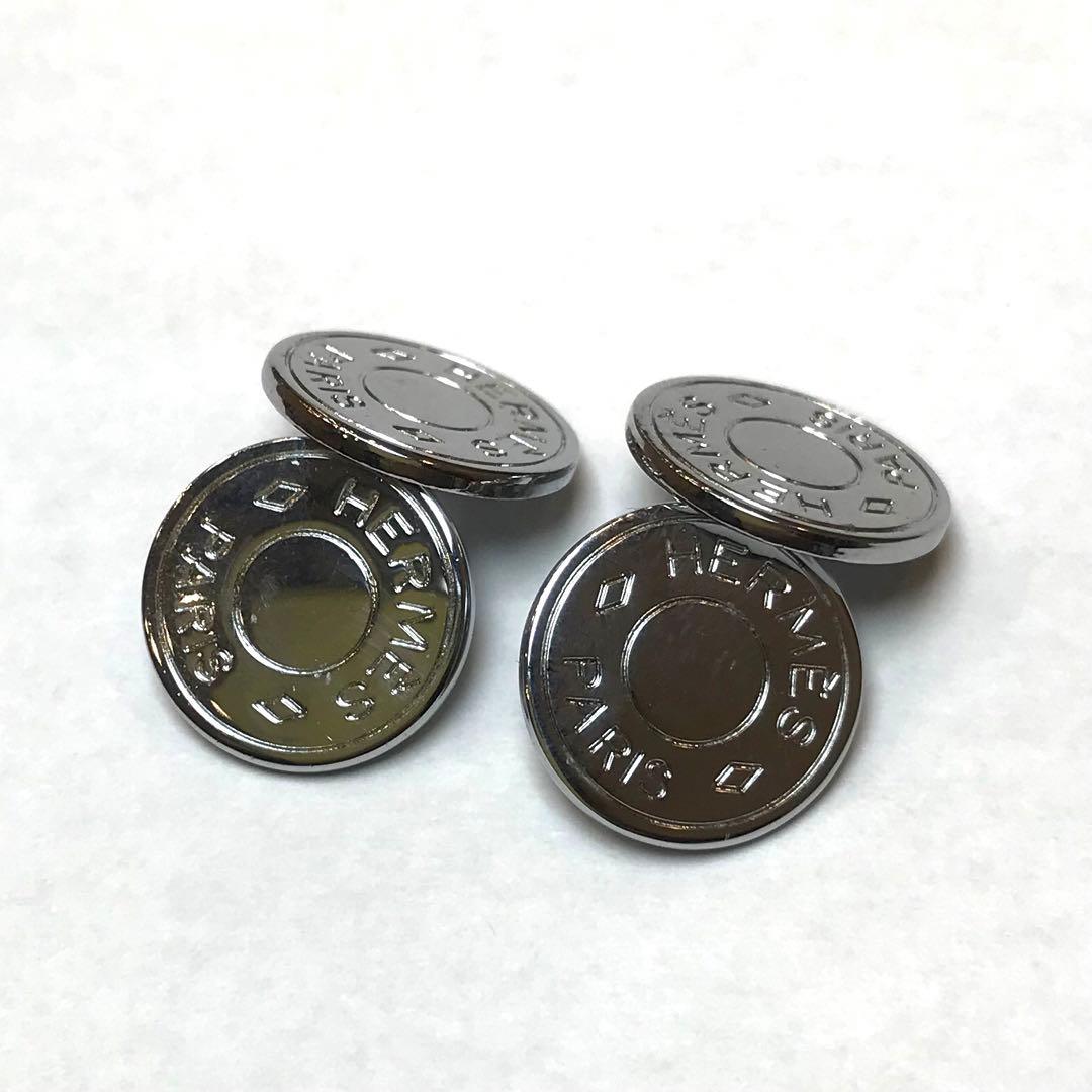 HERMES エルメス セリエ カフスボタン シルバー