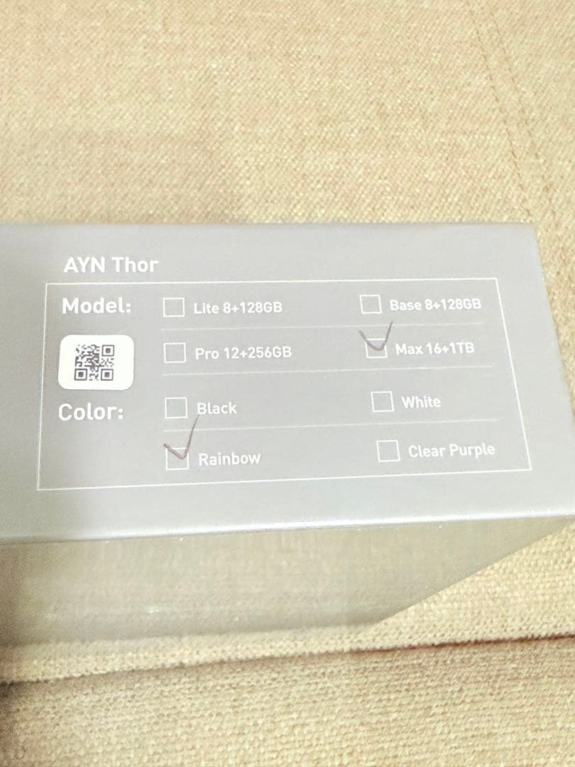 新品未開封 AYN Thor Max 16GB+1TB レインボー