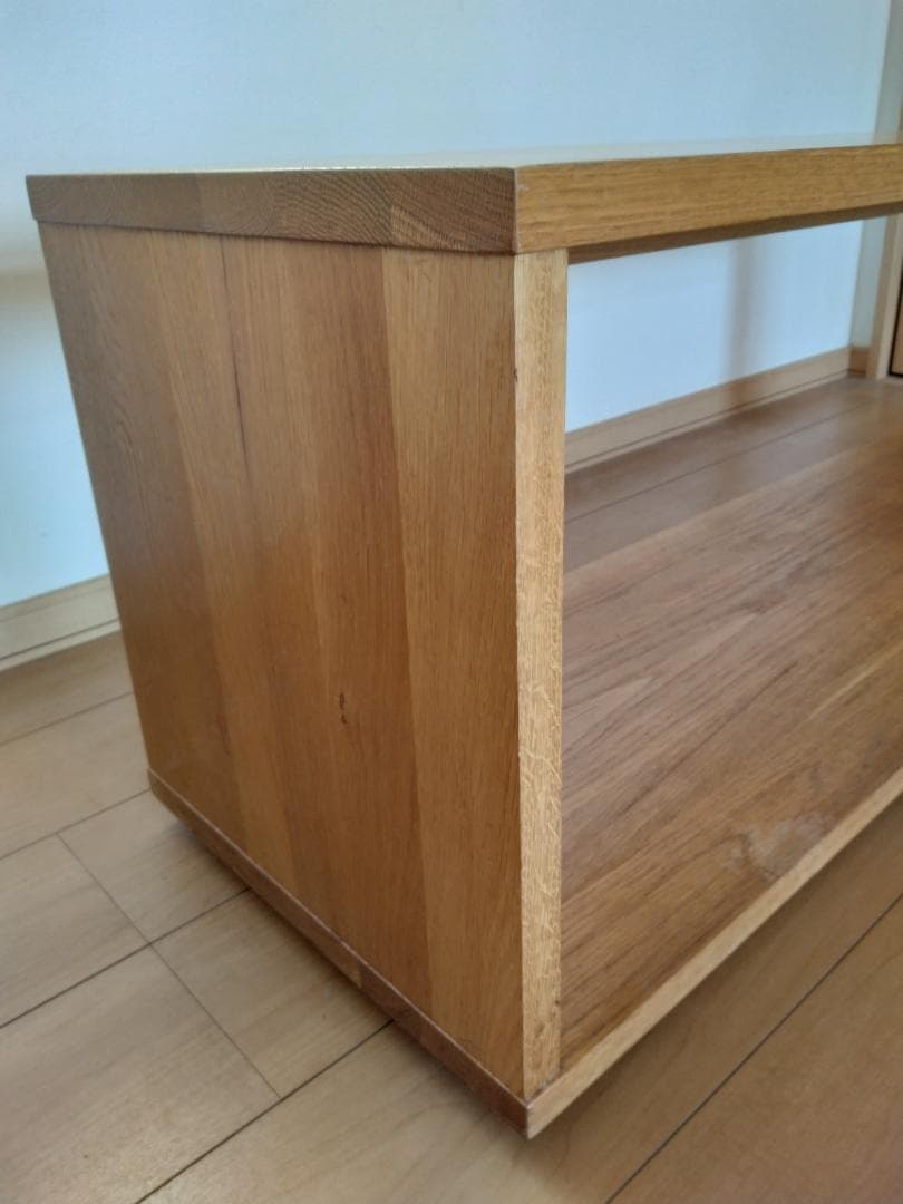 無印良品　無垢材テーブルベンチ　オーク材