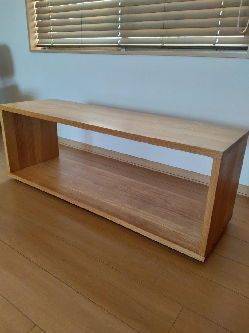 無印良品　無垢材テーブルベンチ　オーク材