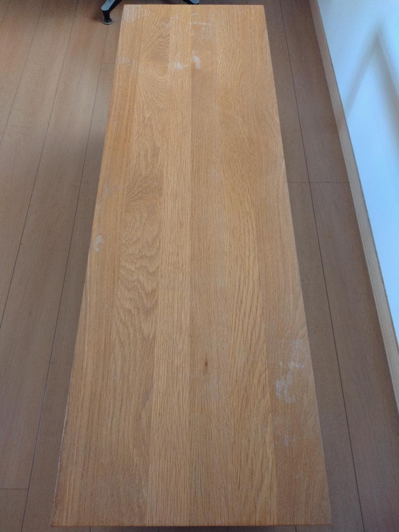 無印良品　無垢材テーブルベンチ　オーク材