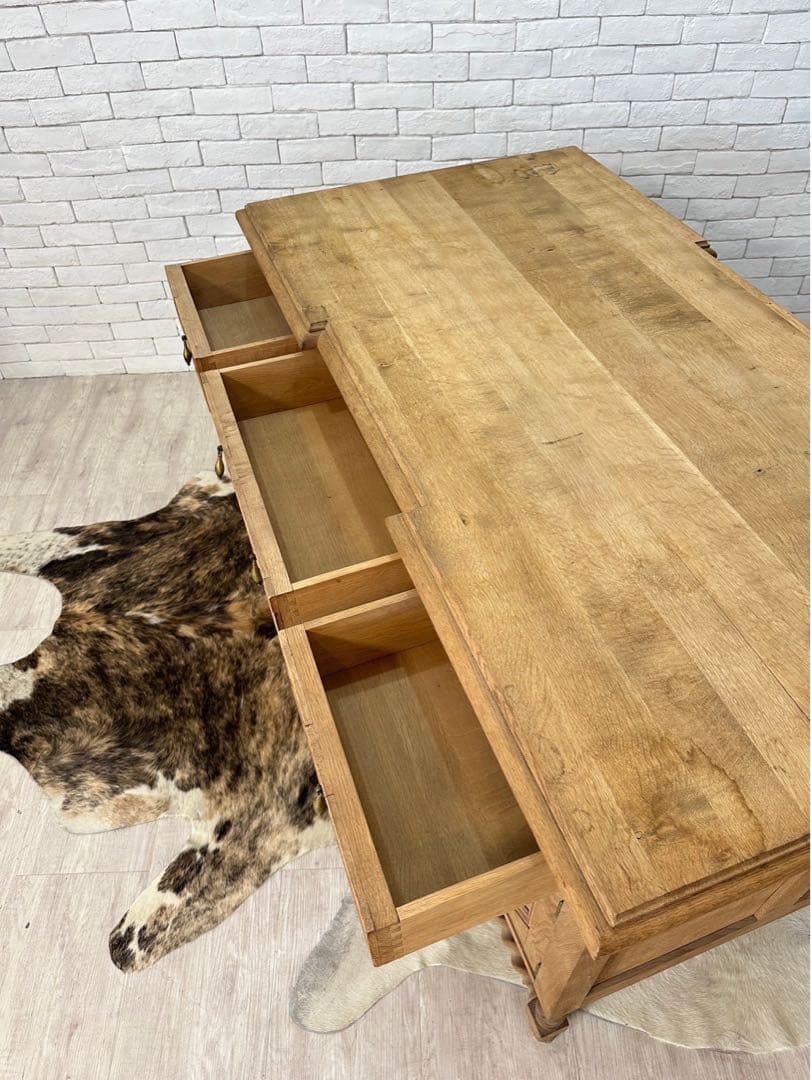 【チャーリー 】1960年　ベルギー　ビンテージ デスク 机 作業台