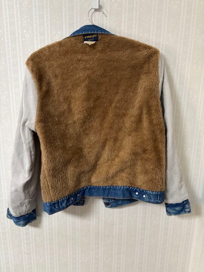USA製Wrangler 70〜80's裏ボア/襟コーデュロイ デニムジャケット