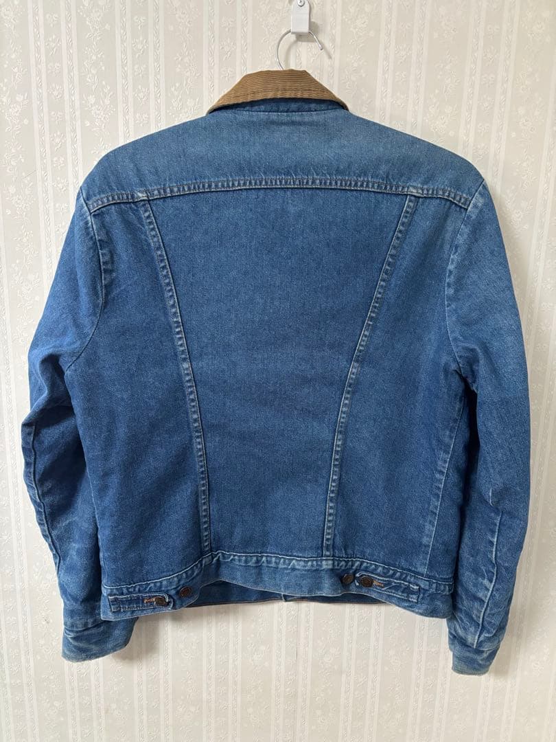 USA製Wrangler 70〜80's裏ボア/襟コーデュロイ デニムジャケット