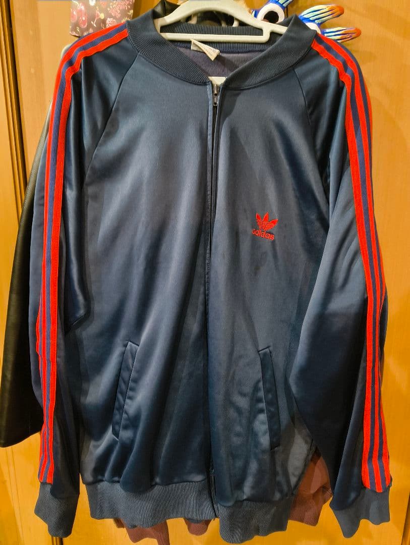 70〜80s adidas ATP ネイビー レッド ジャージ XL