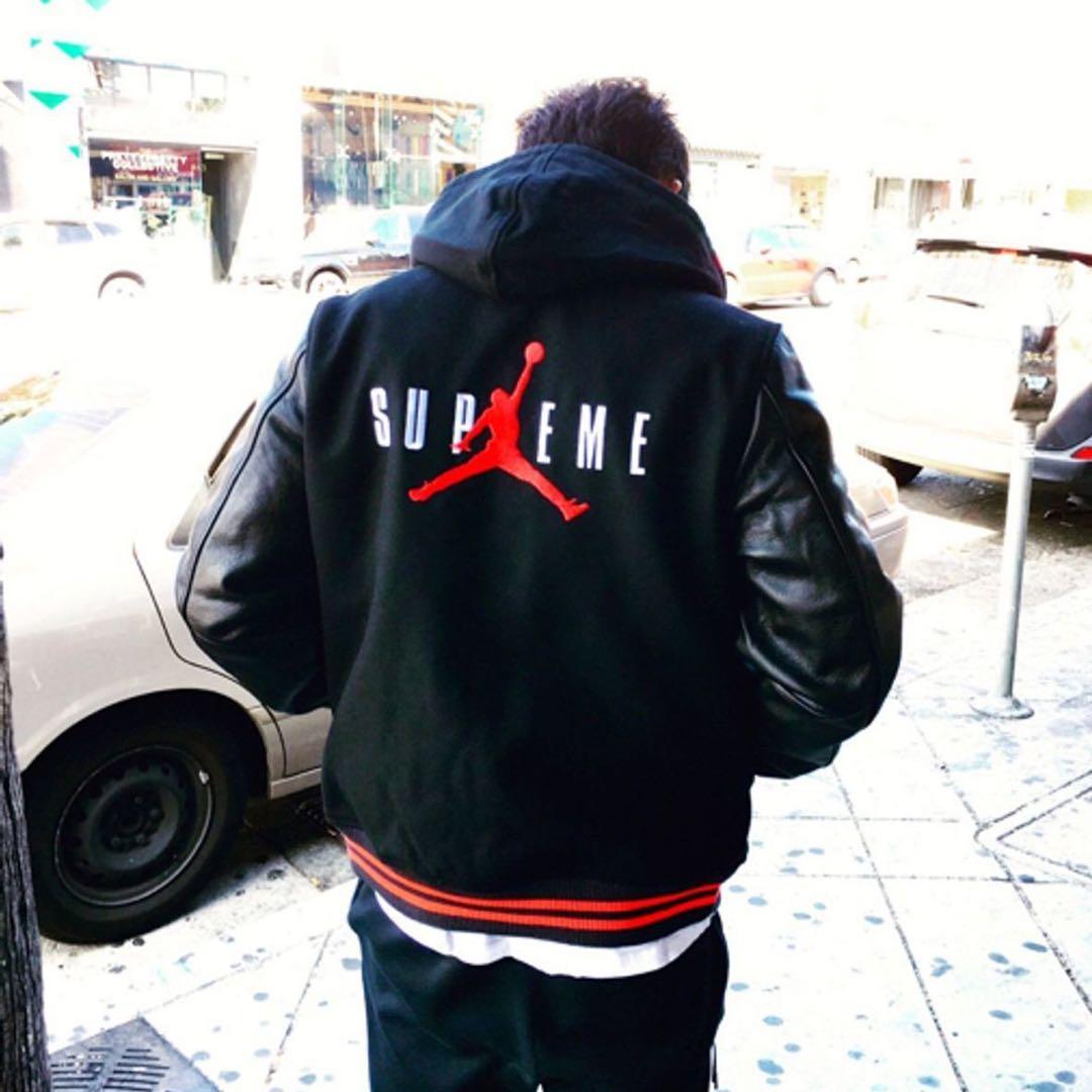 Supreme Jordan スタジャン M ブラック