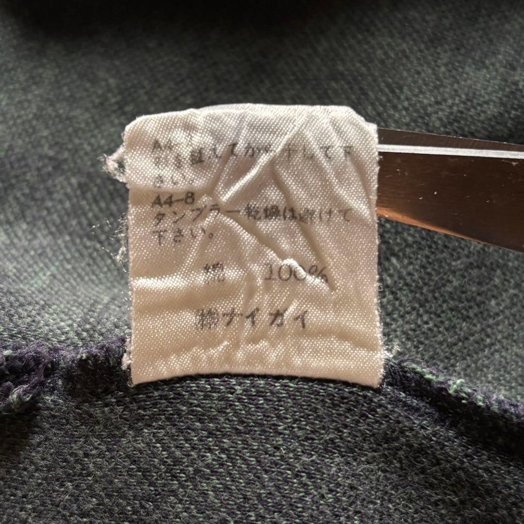 ポロバイラルフローレン ラガーシャツ 長袖 ブラックウォッチ デニム 異素材切替