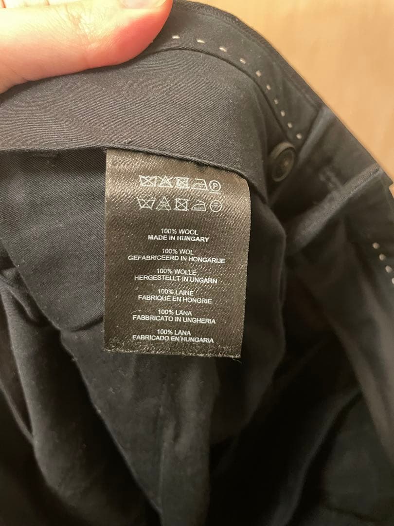 DRIES VAN NOTEN タックワイドスラックス