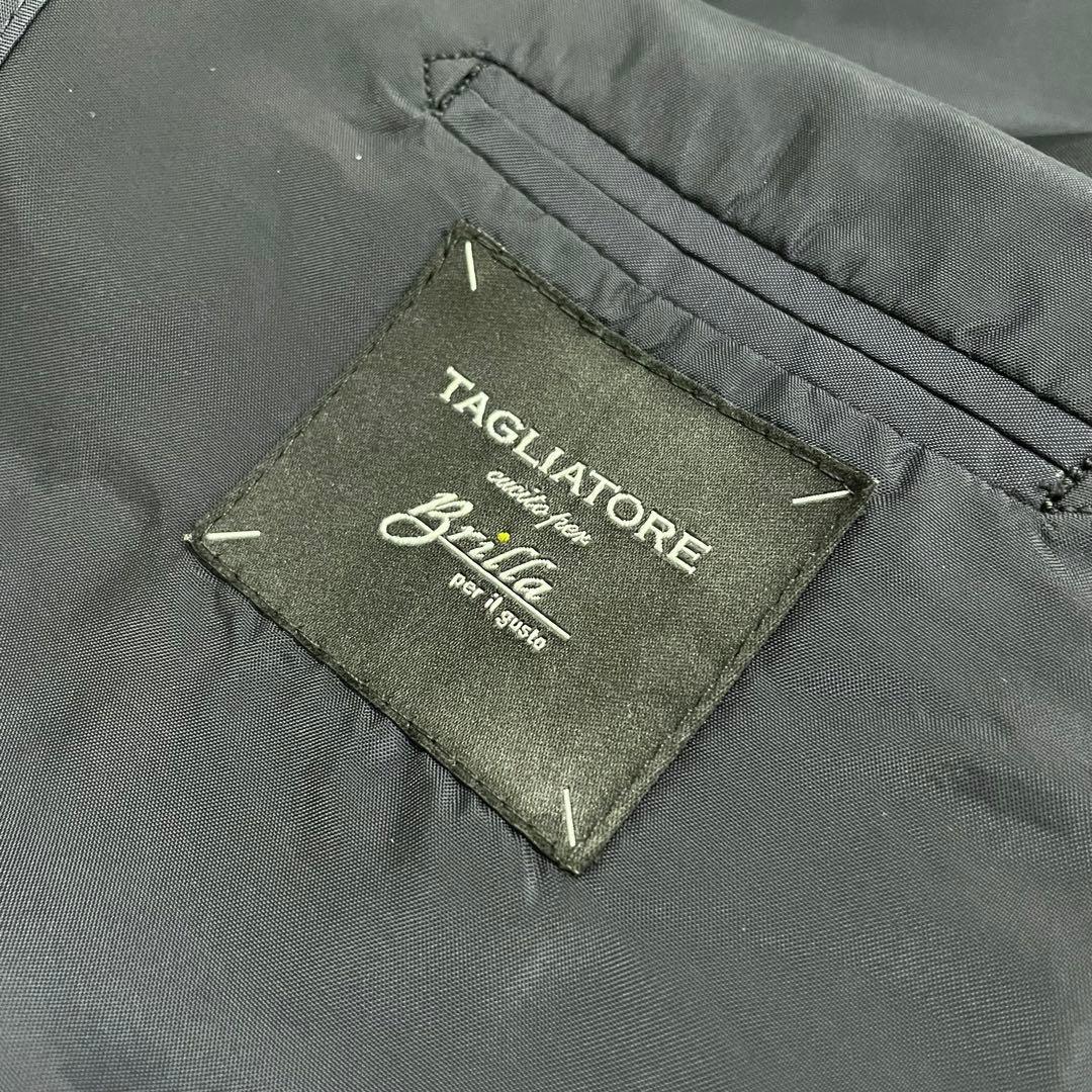 タリアトーレ⭐️ブリッラ別注⭐️46⭐️ネイビーダブルブレザー　ホップサック金ボタン