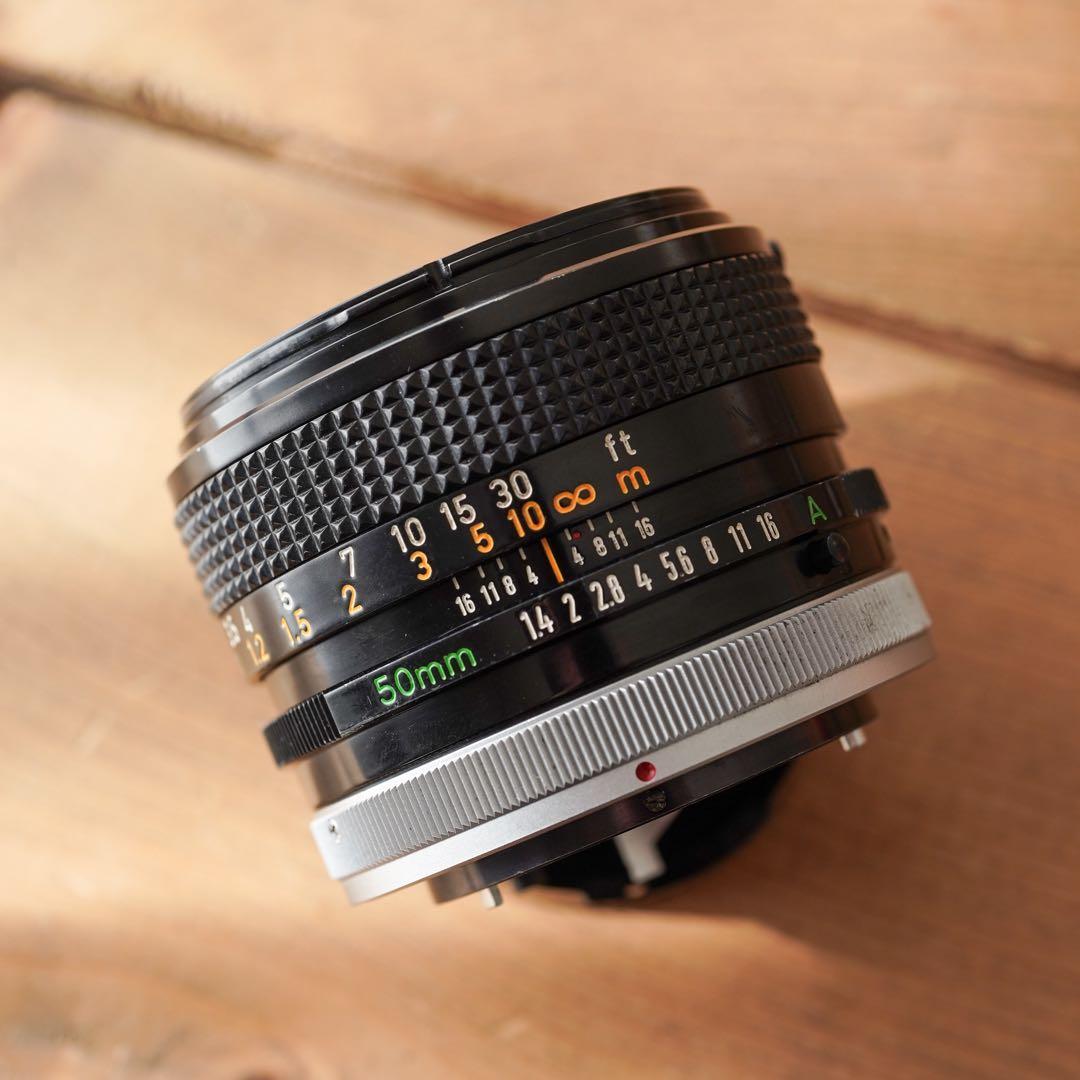 【美品・完動品】CANON FD 50mm f/1.4 S.S.Cレンズ