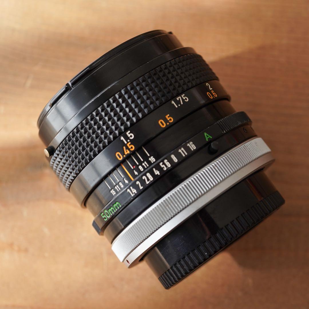【美品・完動品】CANON FD 50mm f/1.4 S.S.Cレンズ