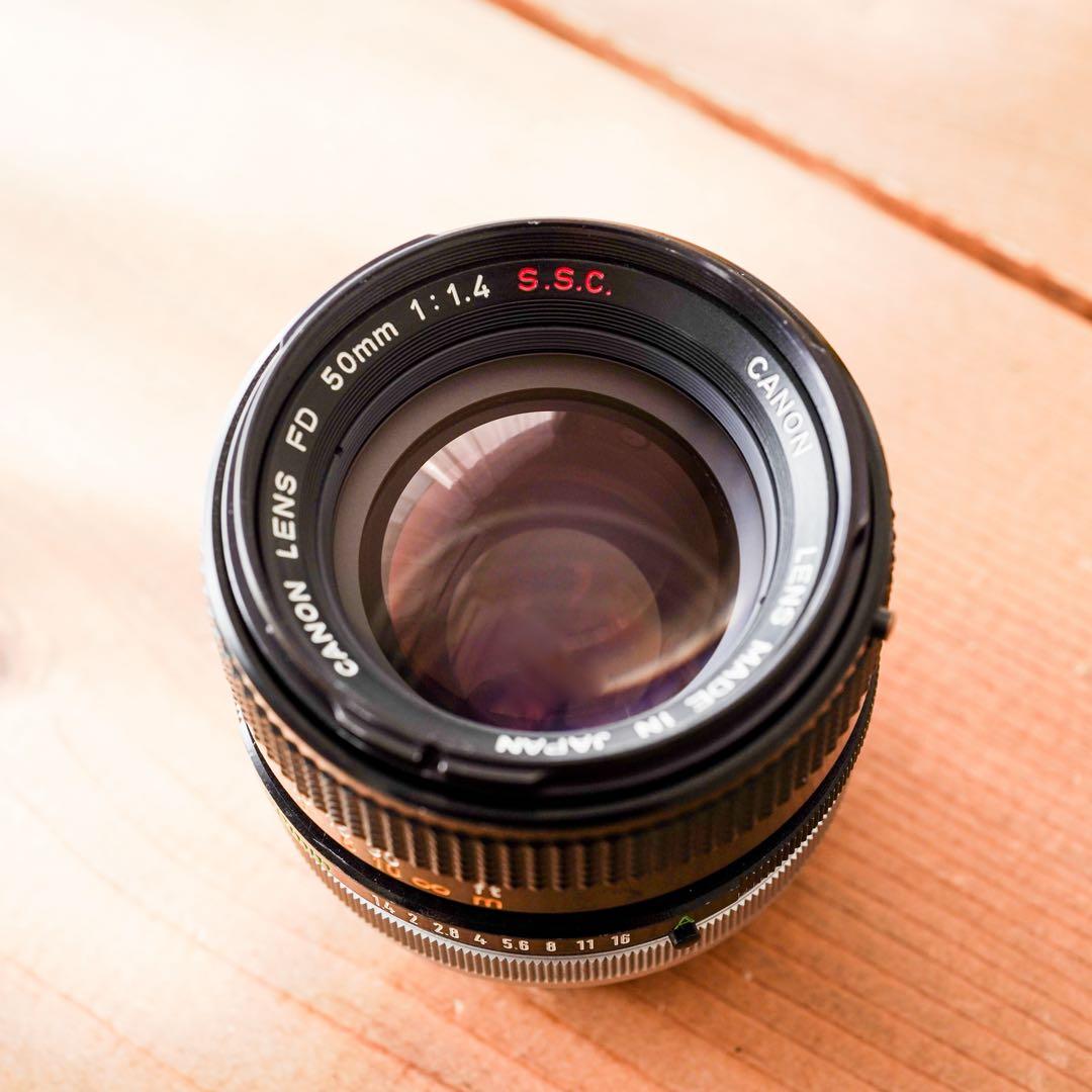 【美品・完動品】CANON FD 50mm f/1.4 S.S.Cレンズ