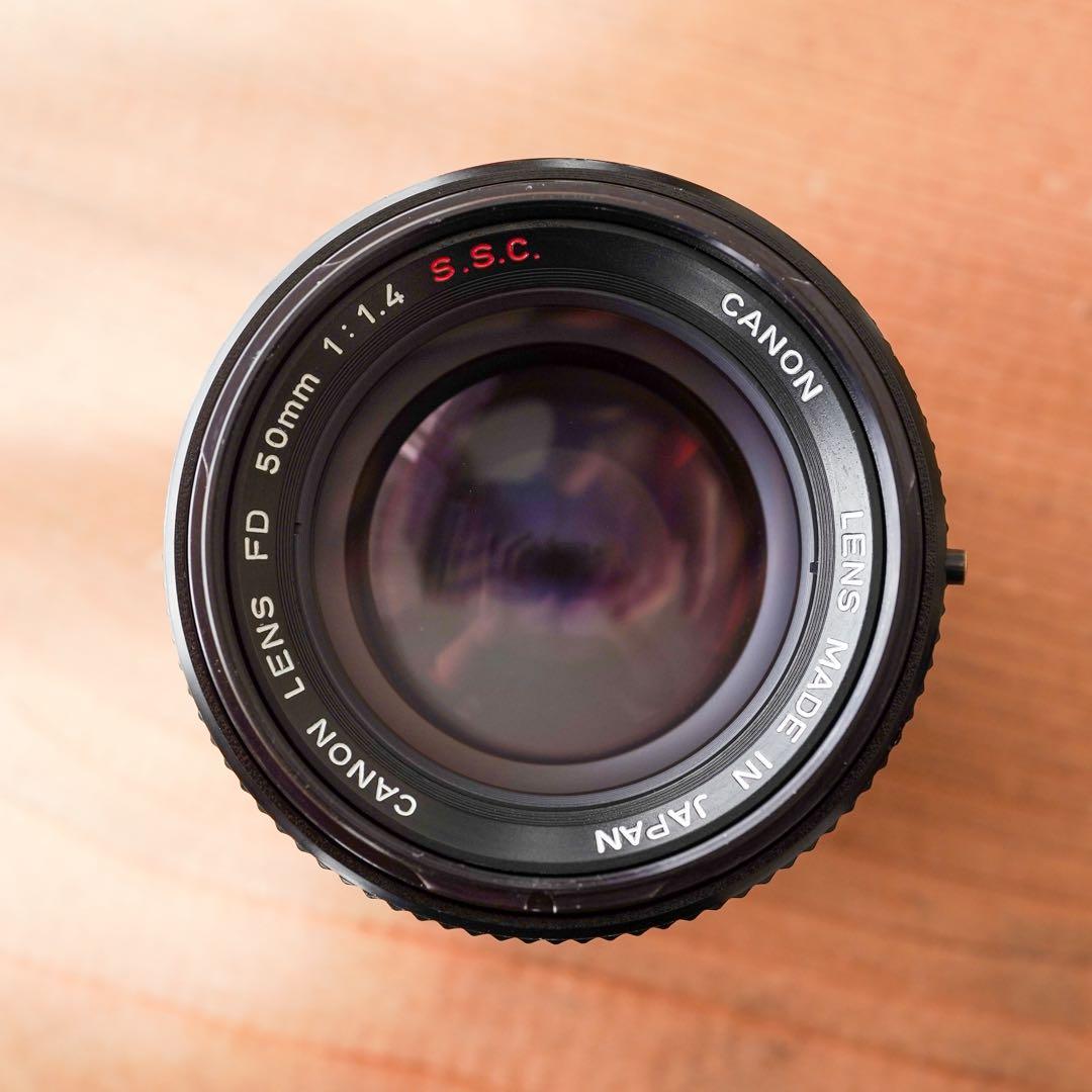 【美品・完動品】CANON FD 50mm f/1.4 S.S.Cレンズ