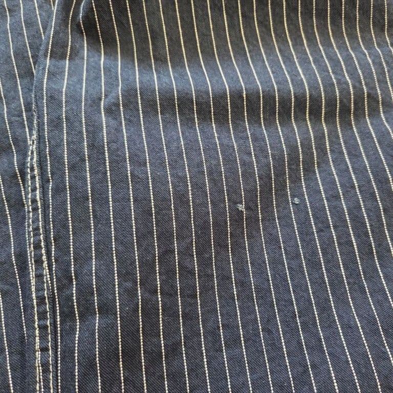 ビスクバイネストローブ インディゴ ストライプ オーバーオール サロペット