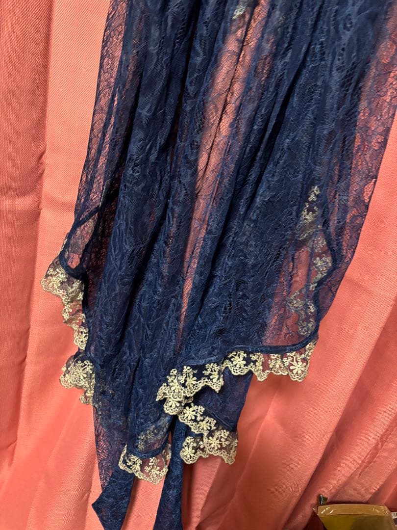 試着のみ　アトリエピエロ　フィッシュテールレースジレ　ネイビー　ゴスロリ