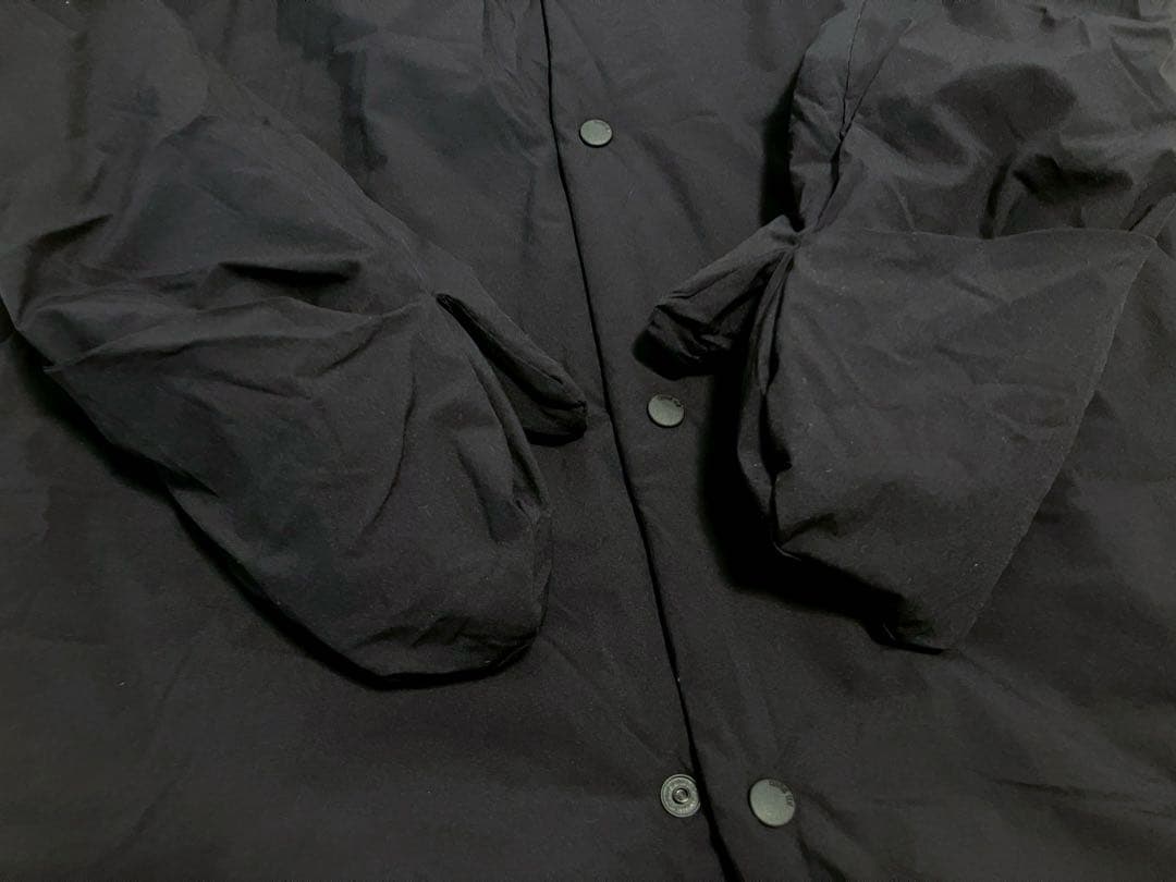 moun ten. 　中綿ミトン ロングコート　サイズ0　ブラック