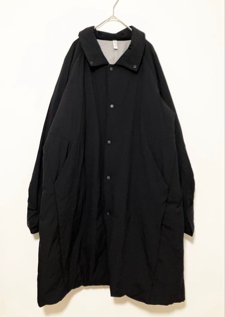 moun ten. 　中綿ミトン ロングコート　サイズ0　ブラック