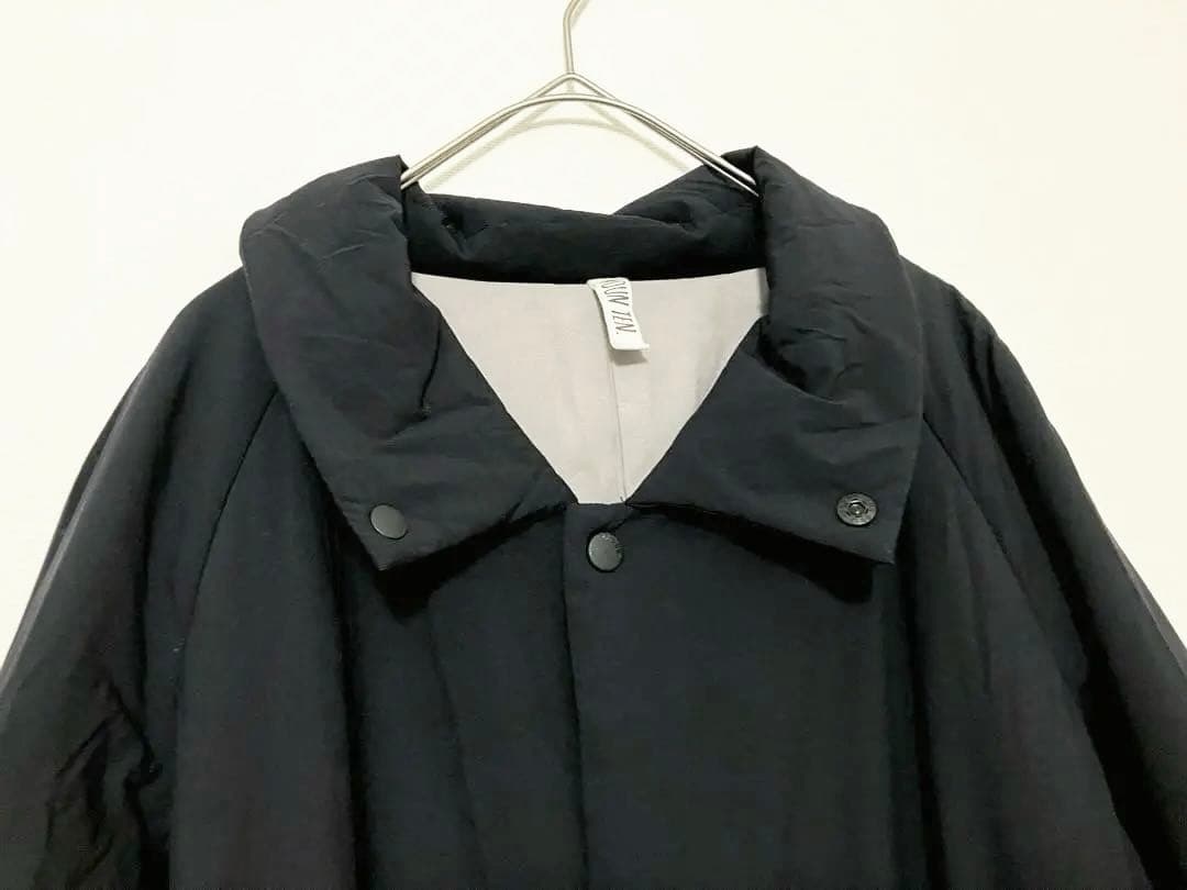 moun ten. 　中綿ミトン ロングコート　サイズ0　ブラック