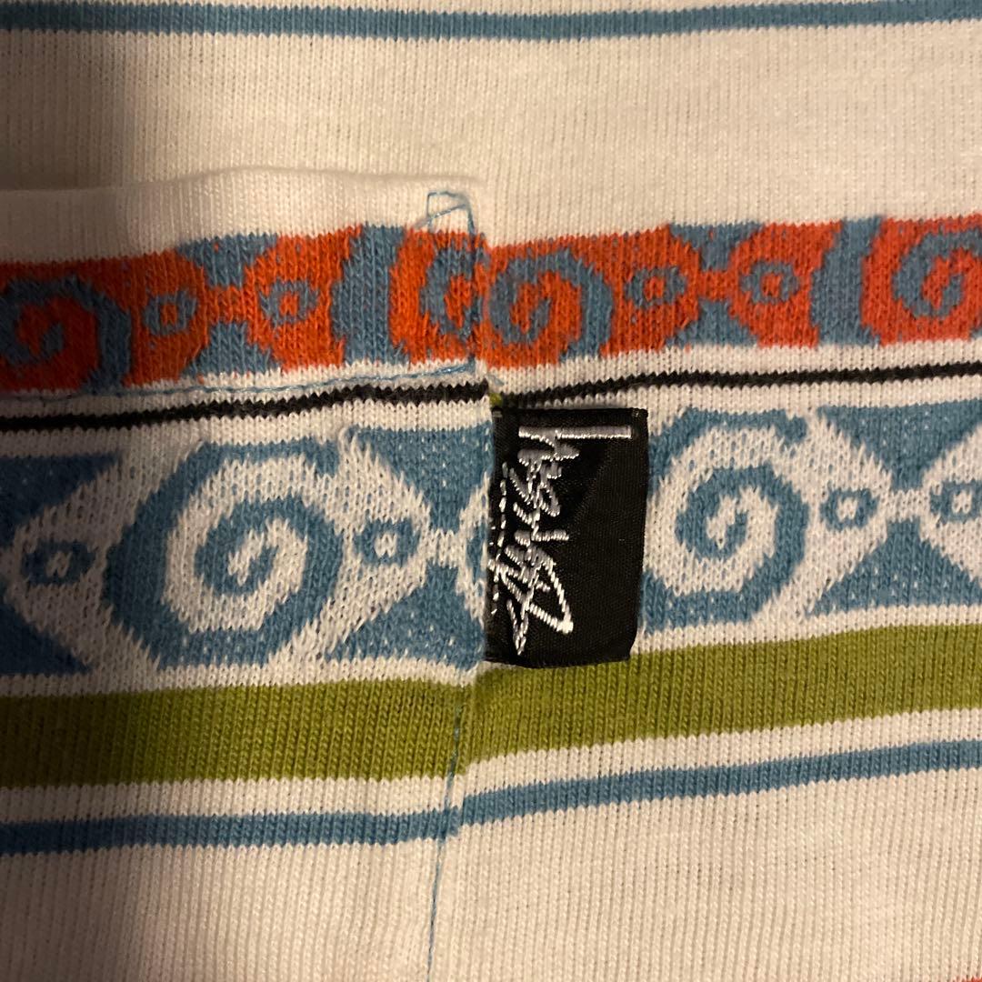 Old Stussy 80年台初期黒タグ 総柄 Mサイズ(大きめ)