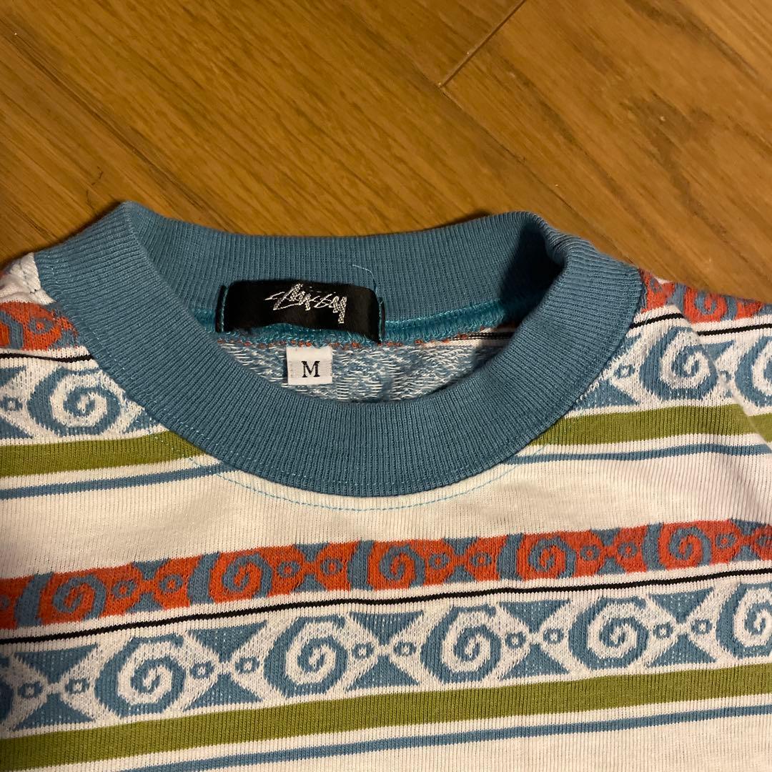 Old Stussy 80年台初期黒タグ 総柄 Mサイズ(大きめ)