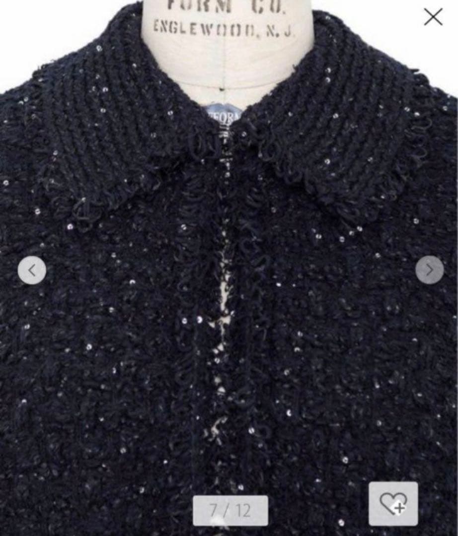 新品☆2023SSドゥロワー 3Dツイードニットジャケット