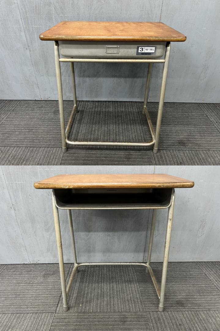 496◆自社便対応地域あり◆ホウトク◆学童机・椅子4組(旧JIS3号)学校学習塾