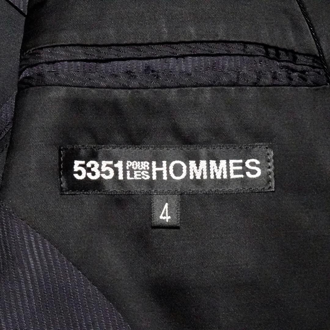 [5351プールオム]ブーツカット セットアップ/ジャケット&パンツ(4号)