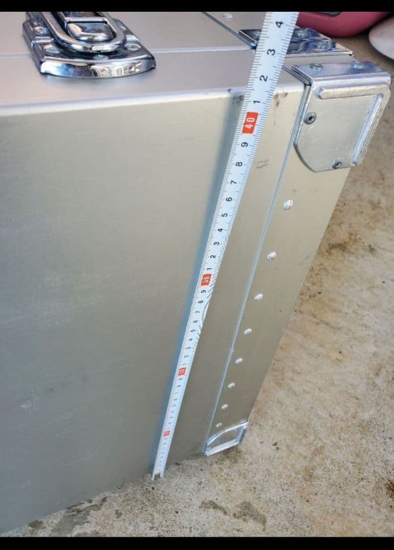 アルミ製シルバーケース2個セット中古品