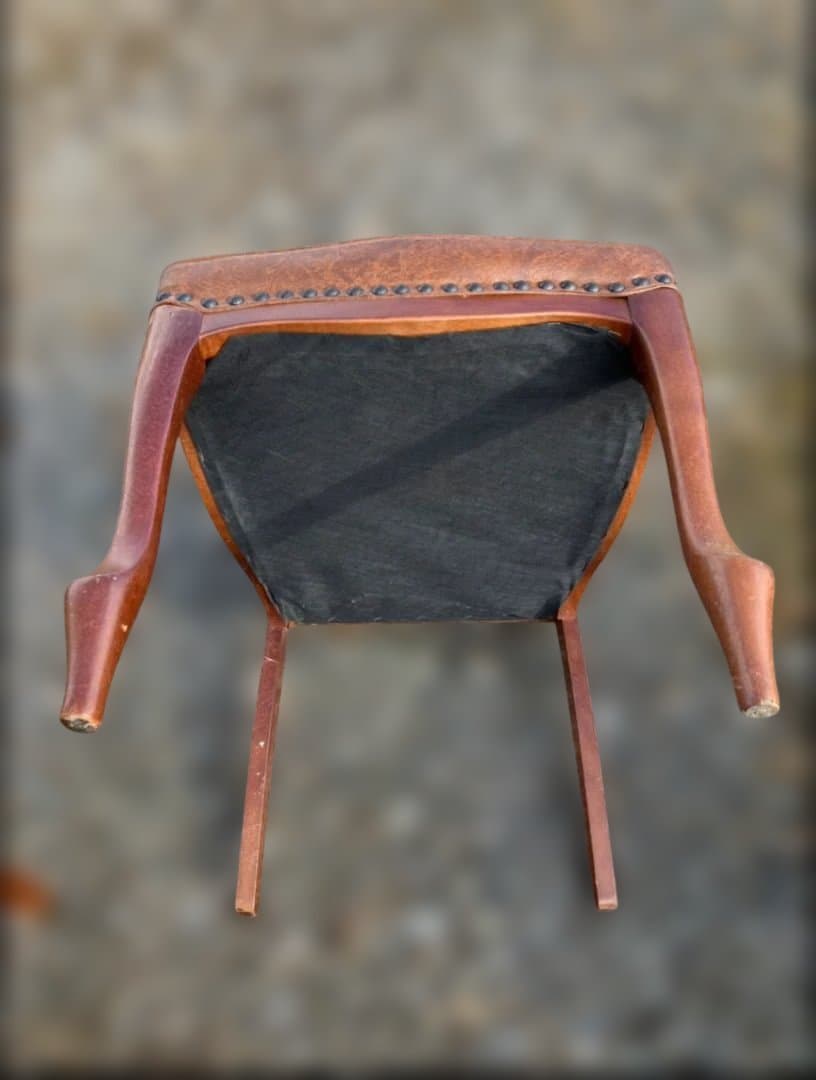 マルニ 猫脚 レザーチェア maruni ③ ハイバック オールド レトロ