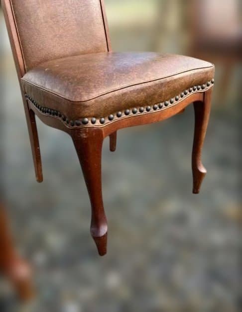 マルニ 猫脚 レザーチェア maruni ③ ハイバック オールド レトロ