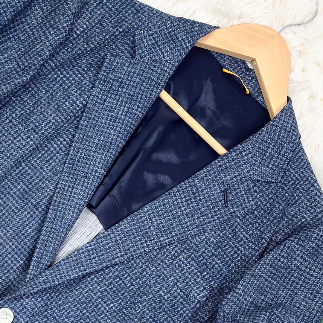 美品　タケオキクチ　シティーセッター　千鳥格子　アンコンジャケット　XL