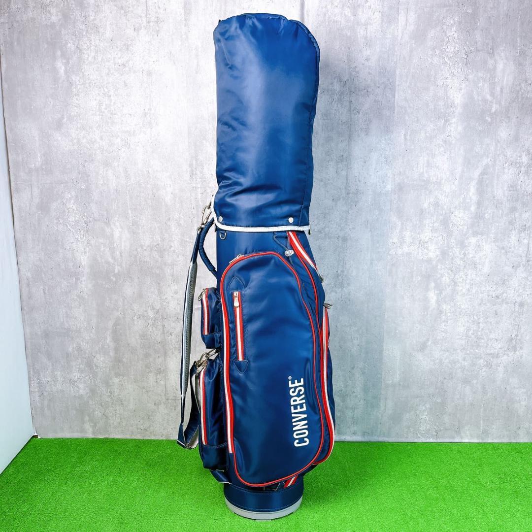 状態良好 コンバース キャディバッグ 口枠5分割 CONVERSE ゴルフバッグ