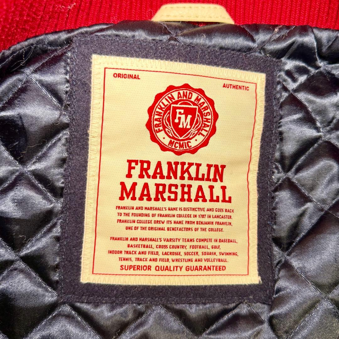 FRANKLIN MARSHALL スタジャン ネイビー/ホワイト