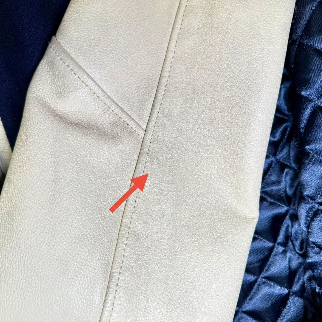 FRANKLIN MARSHALL スタジャン ネイビー/ホワイト