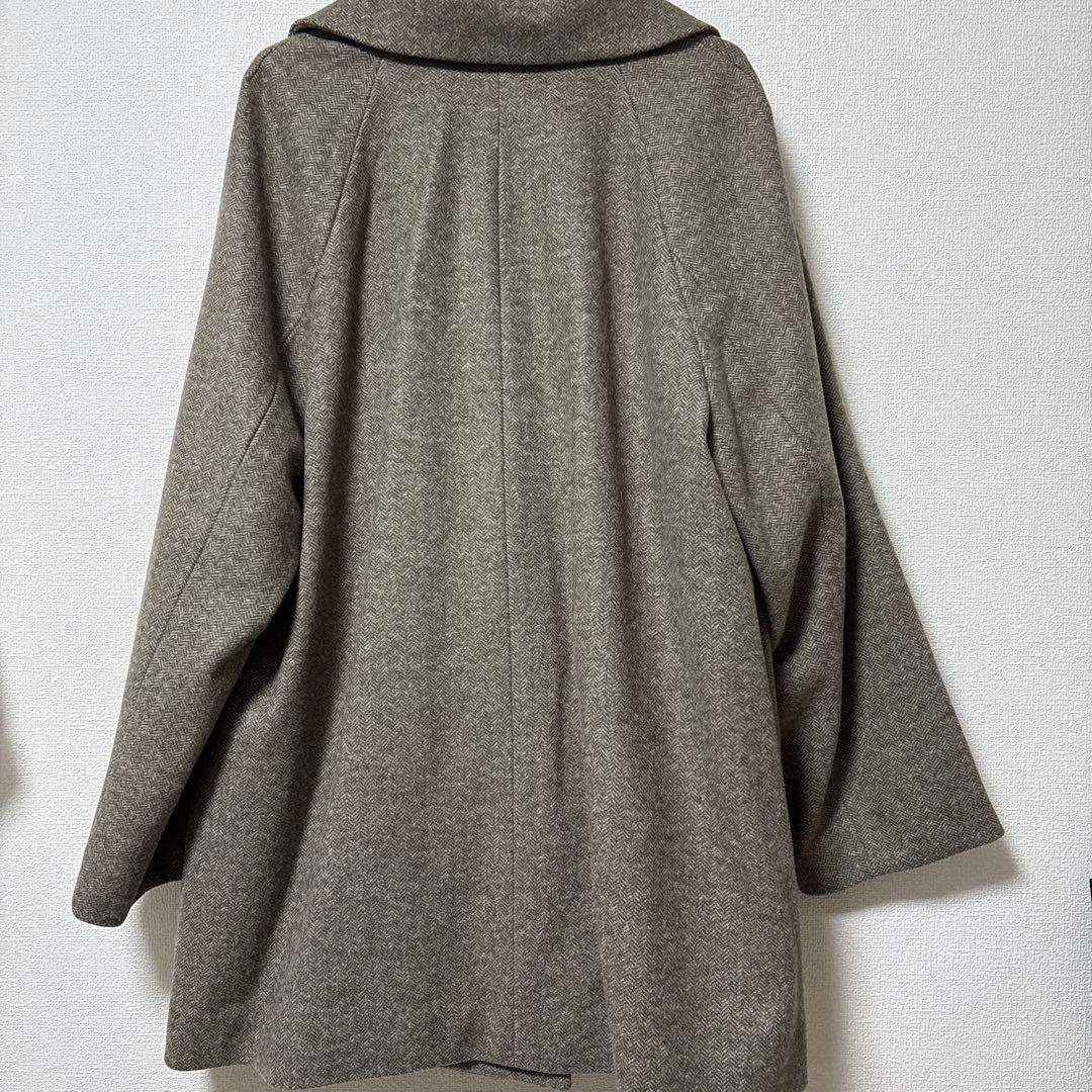 GLOBAL WORK 軽やかストレッチ襟2WAYミドルコート