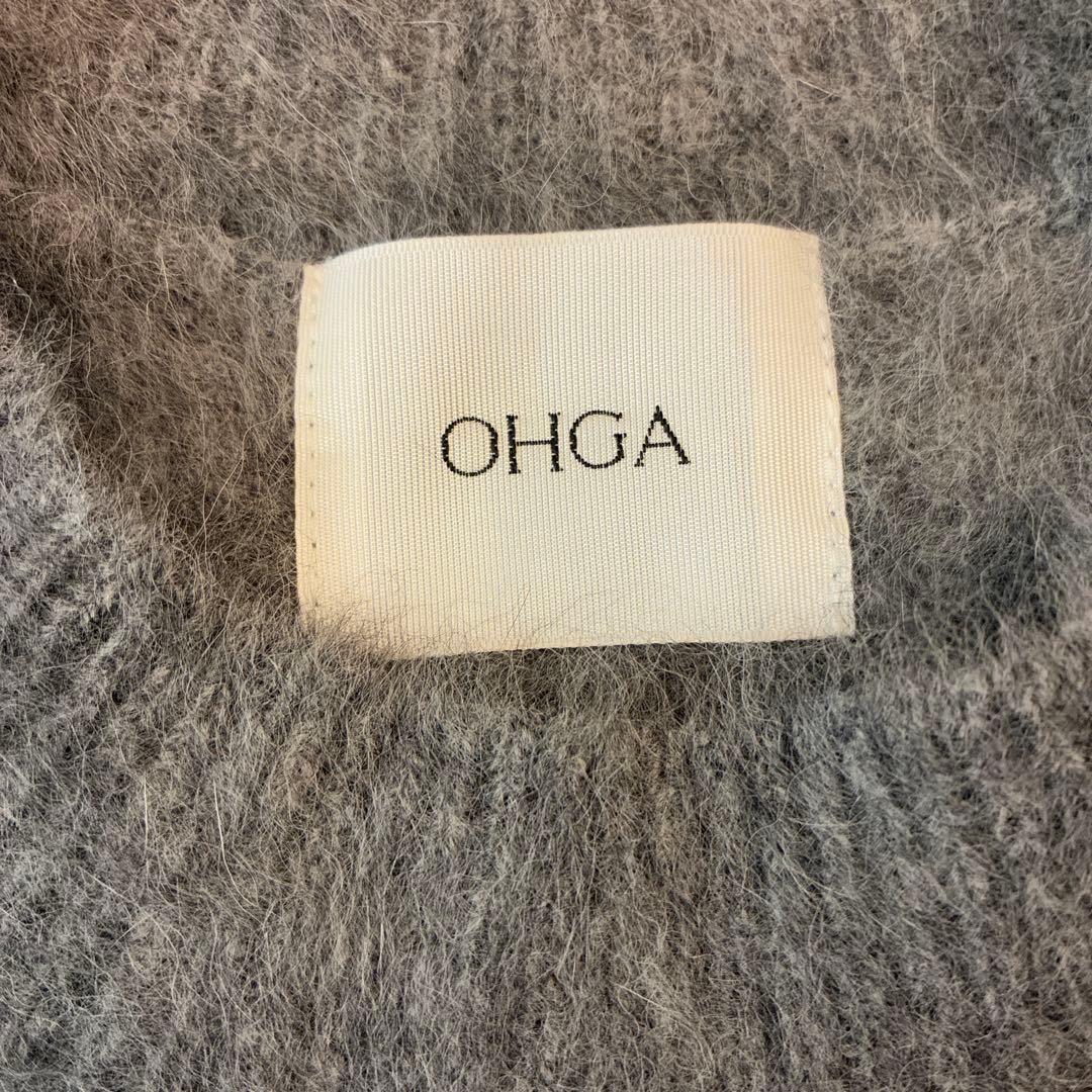 未使用✨OHGA　オーガ　FOX KNIT VEST　カシミヤ　グレー　ふわふわ