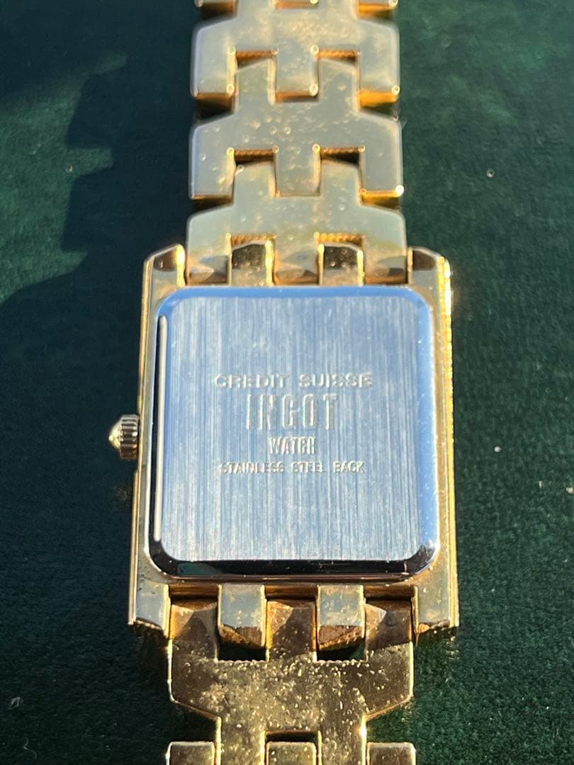 CREDIT SUISSE 純金インゴット ペアウォッチ 2本セット 不動品