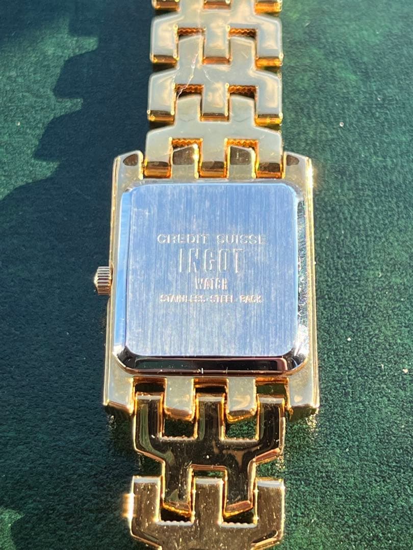 CREDIT SUISSE 純金インゴット ペアウォッチ 2本セット 不動品