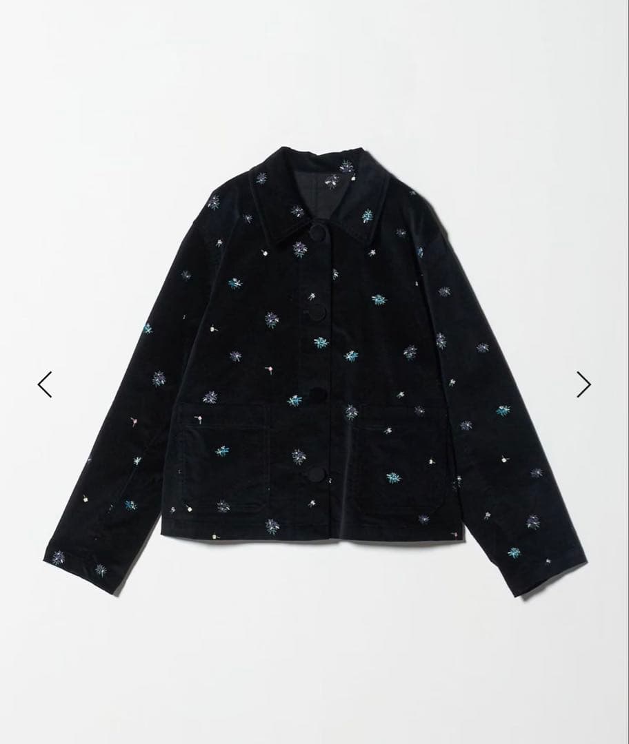 BEAUTY&YOUTH エンブロイダリー シャツジャケット