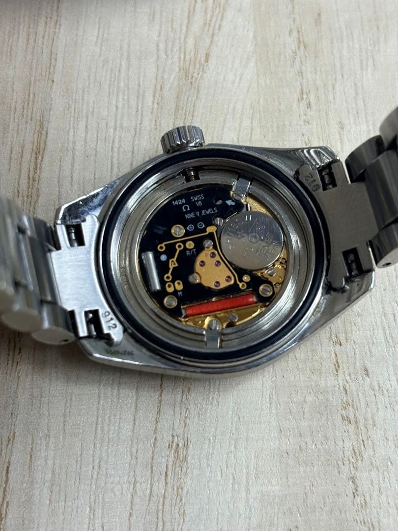 オメガ シーマスター Ref.596.1110 クォーツ電池交換済 コマ/冊子付