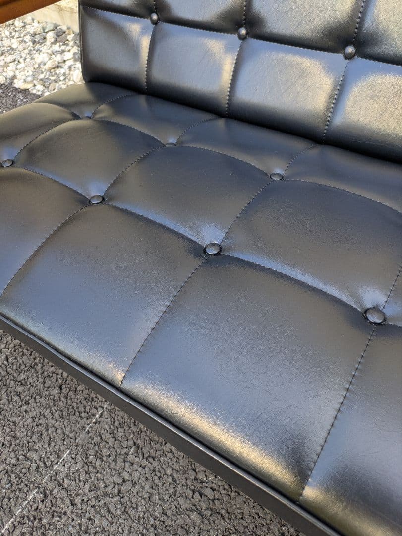 カリモク60 Kチェア スタンダードブラック 2シーター ミッドセンチュリー