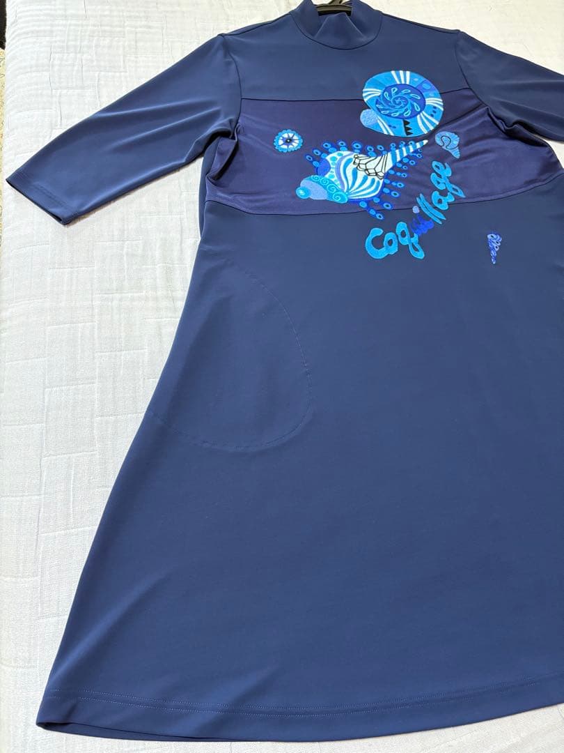 『新品未使用』⭐️トクコプルミエヴォル⭐️アップリケ刺繍や貝殻チュニックワンピース❣️