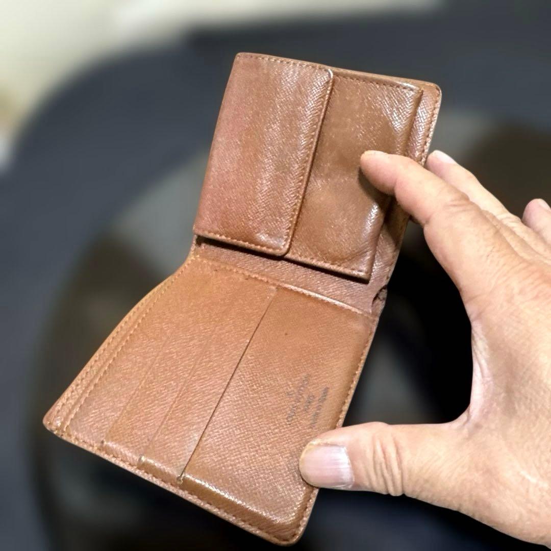 ⑦☆在庫SALE/良品☆モノグラム♪マルコ☆2つ折り財布★ポケット有