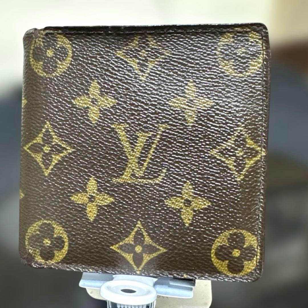 ⑦☆在庫SALE/良品☆モノグラム♪マルコ☆2つ折り財布★ポケット有